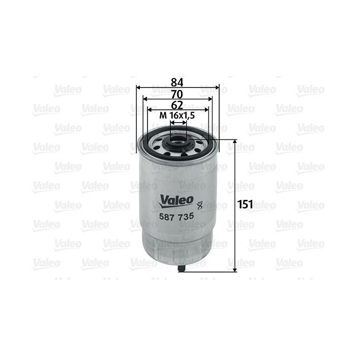 Фильтр топливный Valeo 587735 Фото