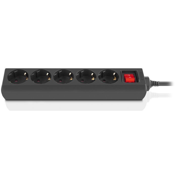 Сетевой фильтр питания REAL-EL RS-Protect M 5m, black Фото