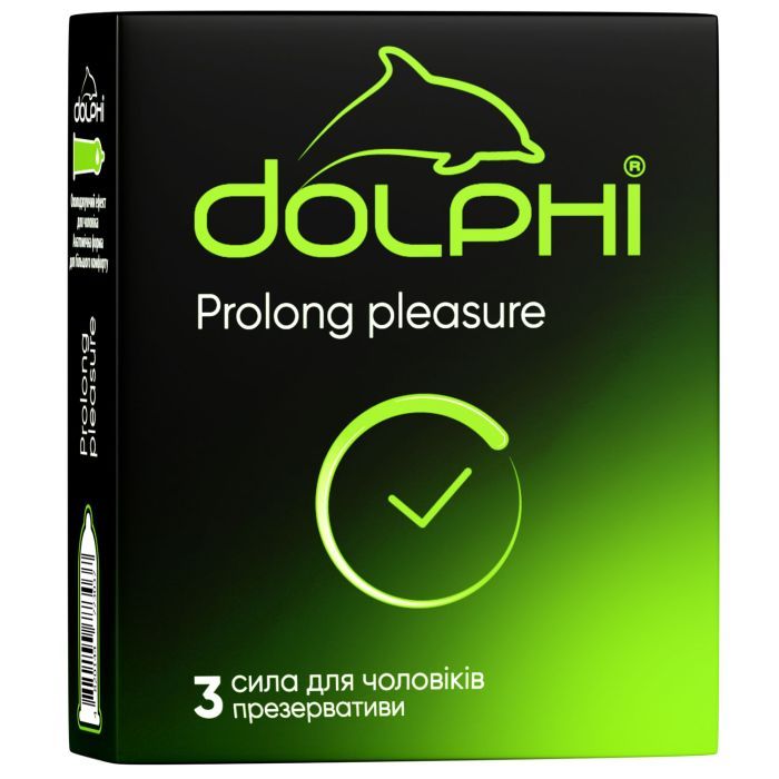 Презервативы Dolphi Prolong Pleasure 3 шт. Фото