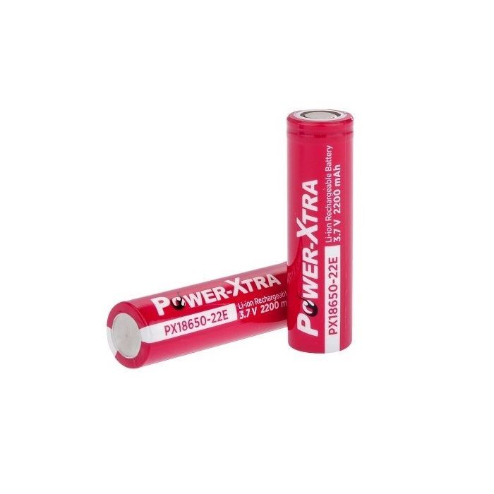 Аккумулятор Power-Xtra 18650 2200mAh, 3.7V, red Фото
