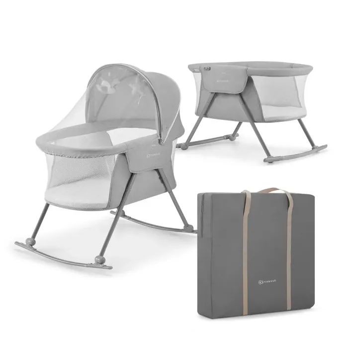 Кроватка Kinderkraft гойдалка Lovi Grey 3 в 1 Фото 6