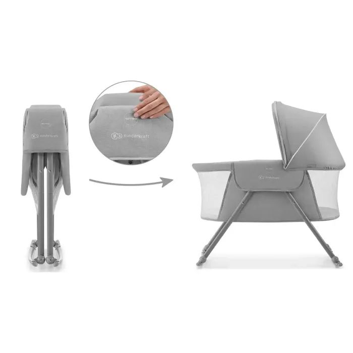 Кроватка Kinderkraft гойдалка Lovi Grey 3 в 1 Фото 8