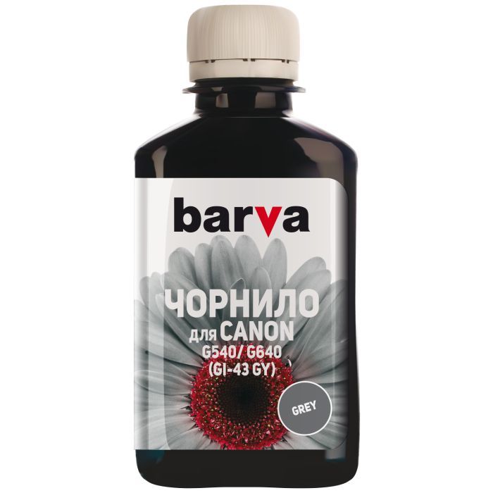 Чернила Barva Canon GI-43 180 мл, GY Фото