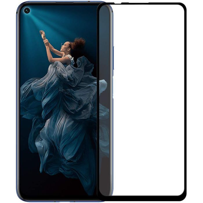 Стекло защитное PowerPlant Full screen Huawei Nova 5T, Black Фото