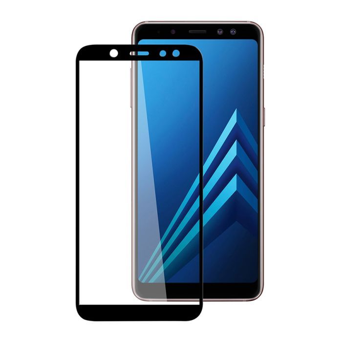 Стекло защитное PowerPlant Full screen Samsung Galaxy A6, Black Фото