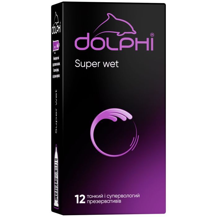 Презервативы Dolphi Super Wet 12 шт. Фото