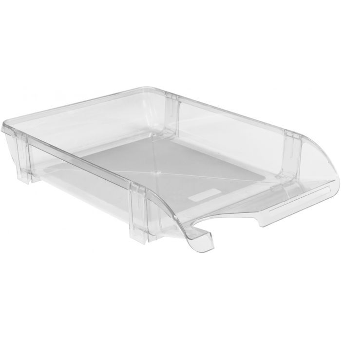 Лоток для бумаг Economix горизонтальный пластик, прозрачный Фото