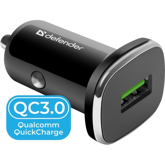Зарядное устройство Defender 1xUSB 18W (USB-A) QC3.0 3А UCA-91 Фото