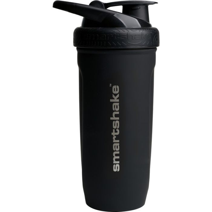 Шейкер спортивный SmartShake Reforce Stainless Steel 30oz/900ml Black Фото