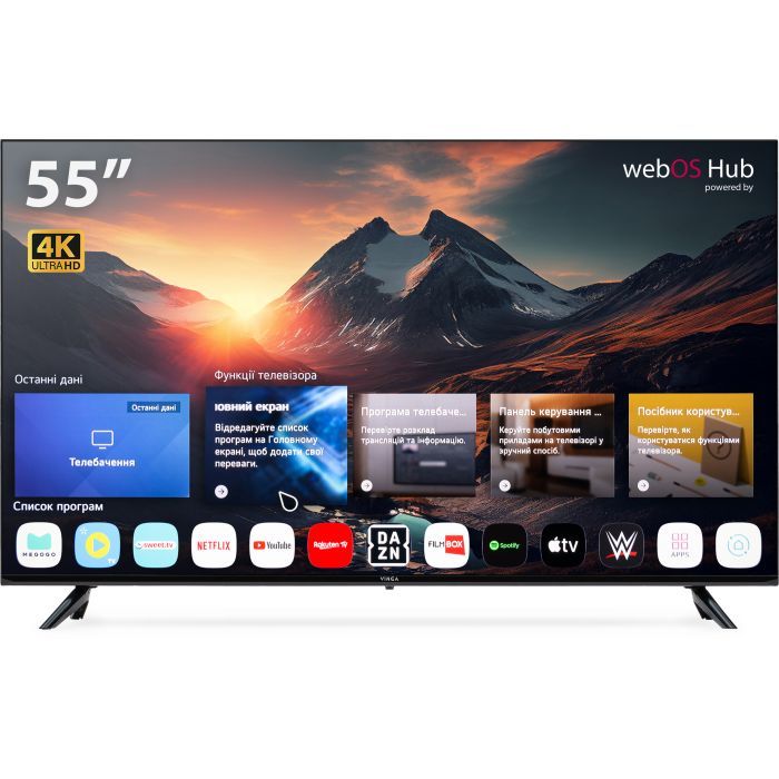 Телевизор Vinga S55UHD25QWEB Фото