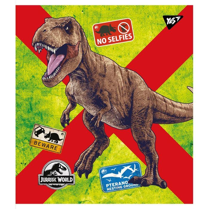 Тетрадь Yes А5 Jurassic world 18 аркушів, клітинка Фото