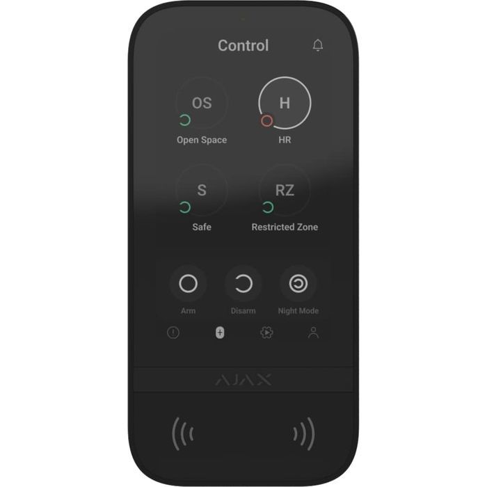 Клавиатура к охранной системе Ajax KeyPad TouchScreen black Фото