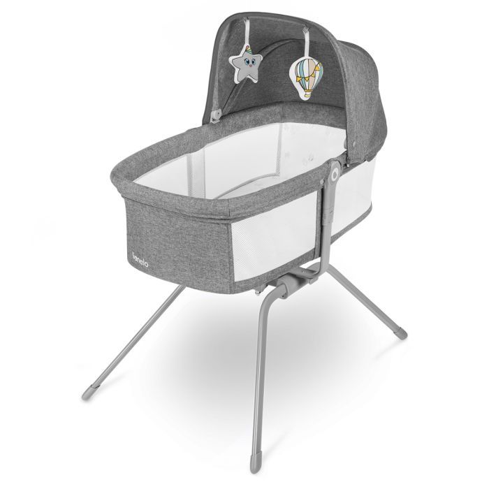 Кроватка Lionelo приставне Malin Grey Stone Фото