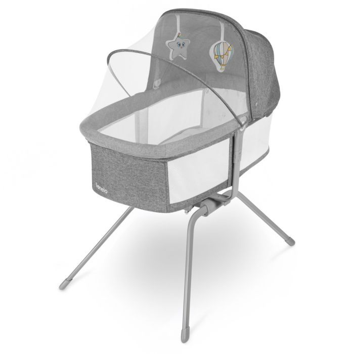 Кроватка Lionelo приставне Malin Grey Stone Фото 1