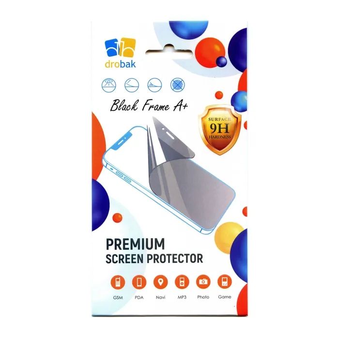 Стекло защитное Drobak Poco M5s Black Frame A+ (505099) Фото