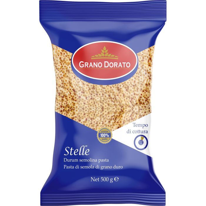 Макароны Grano Dorato Звездочки 500 г Фото