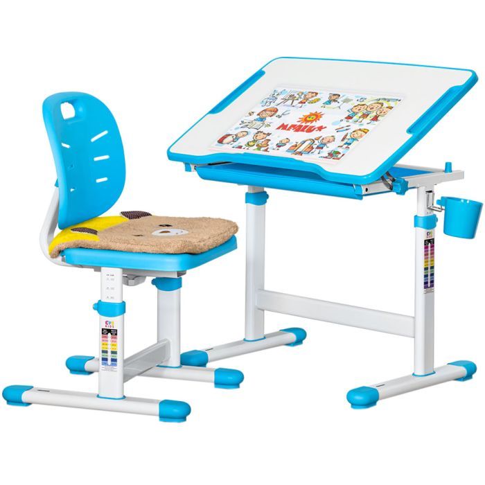Парта со стулом Evo-kids Blue Фото