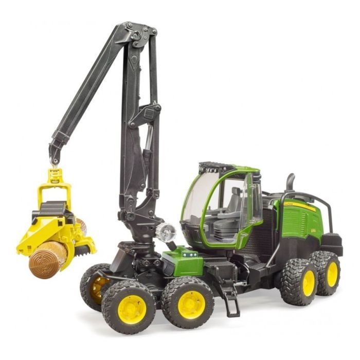 Спецтехника Bruder Харвестер John Deere 1270G с 1 бревном Фото