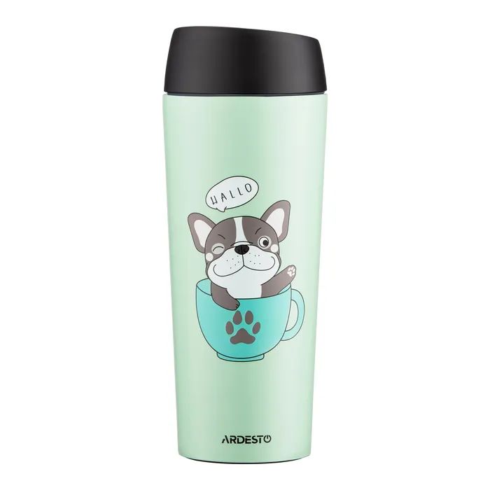 Термокружка Ardesto Coffee Тime Frenchie 450 мл Зелена Фото
