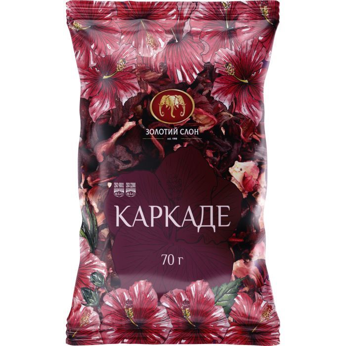 Чай Золотий Слон Каркаде 70 г Фото