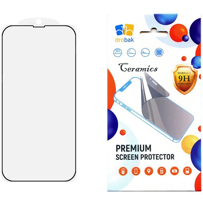 Стекло защитное Drobak Ceramics Apple iPhone 15 Pro Max Фото