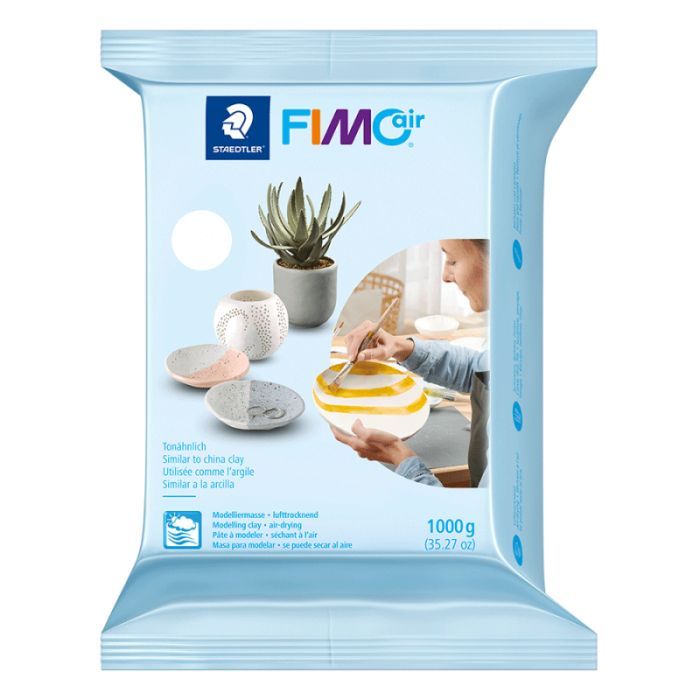 Пластика Fimo Air самозастывающая,1 кг белая Фото