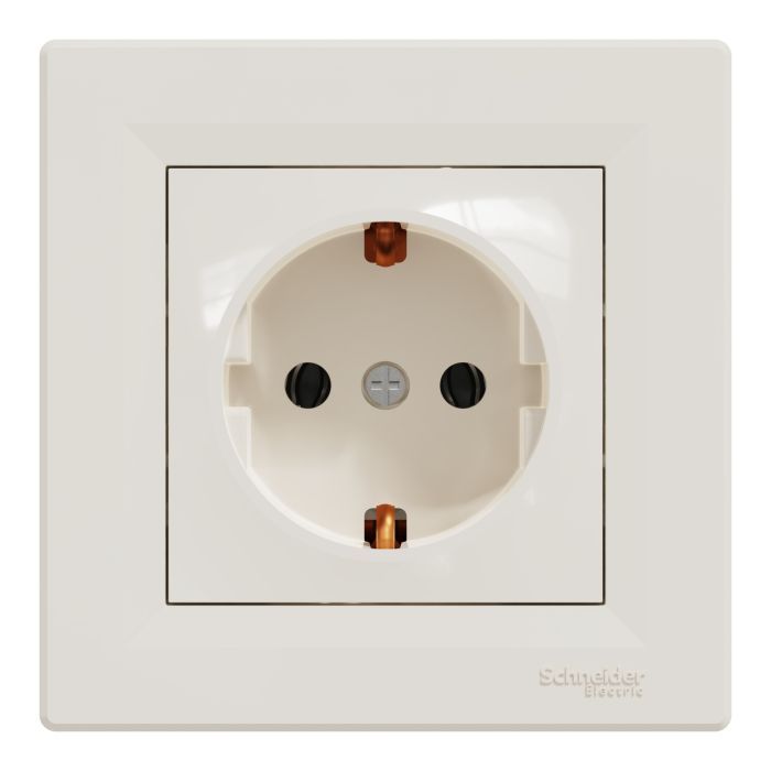 Розетка Schneider Electric ASFORA крем Фото