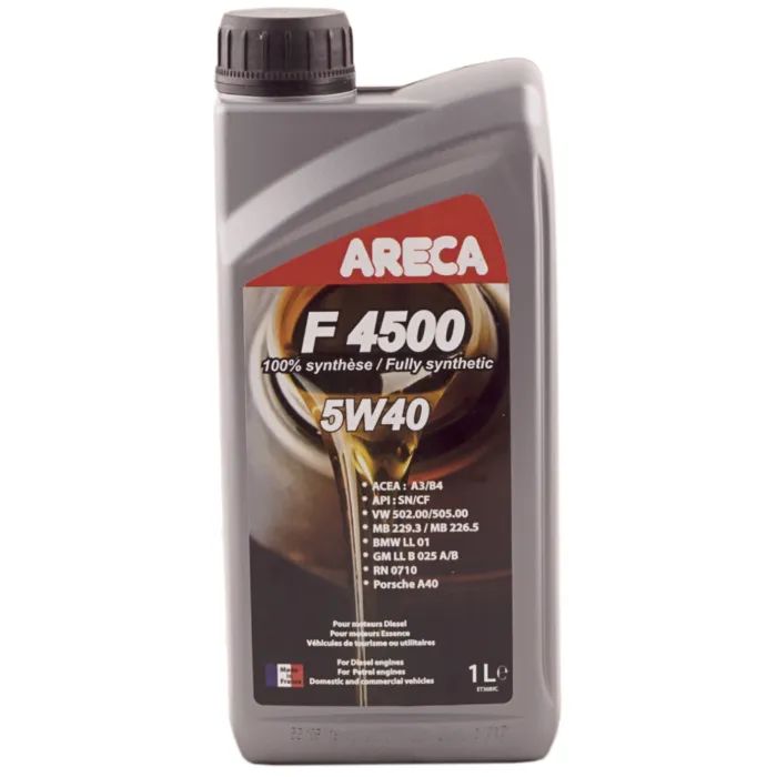 Моторное масло Areca F4500 5W-40 1л Фото