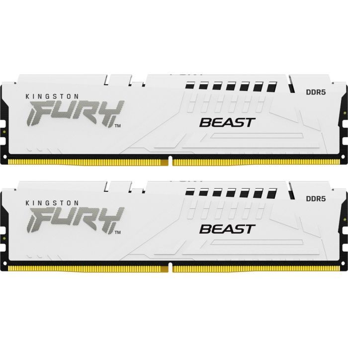 Модуль памяти для компьютера Kingston Fury (ex.HyperX) DDR5 64GB (2x32GB) 5600 MHz FURY Beast White Фото