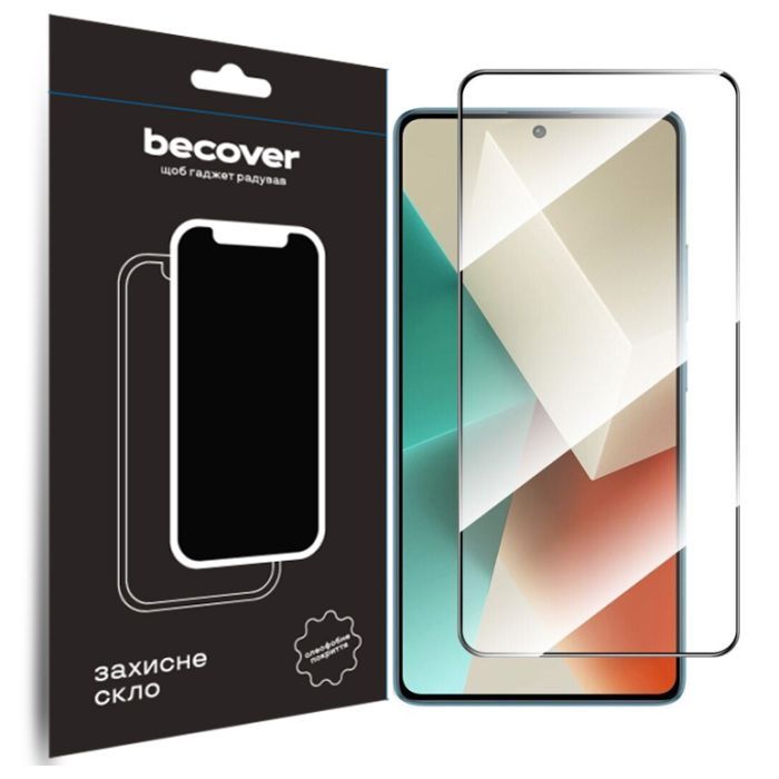 Стекло защитное BeCover Xiaomi Redmi Note 13 Pro Black Фото