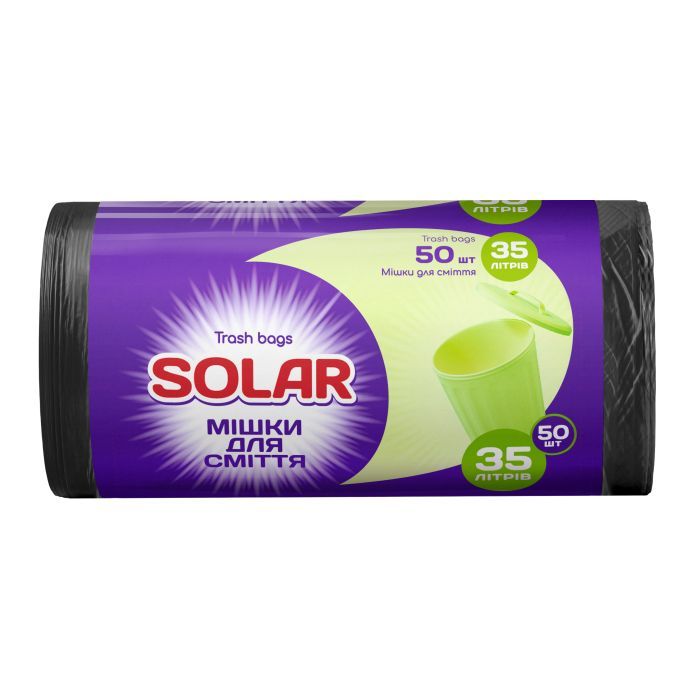 Пакеты для мусора Solar Household 35 л 50 шт. Фото