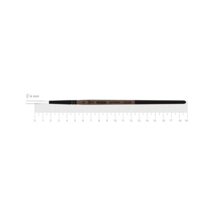 Кисточка для рисования Rosa Синтетика кругла, MOON 1203R, №4 Фото