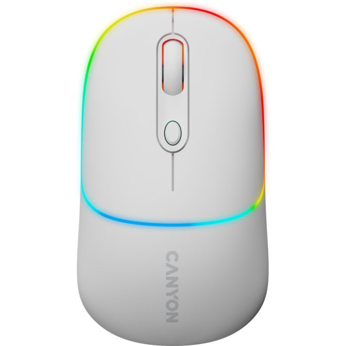 Мышка Canyon MW-22 Dual Band RGB Wireless Snow White Фото