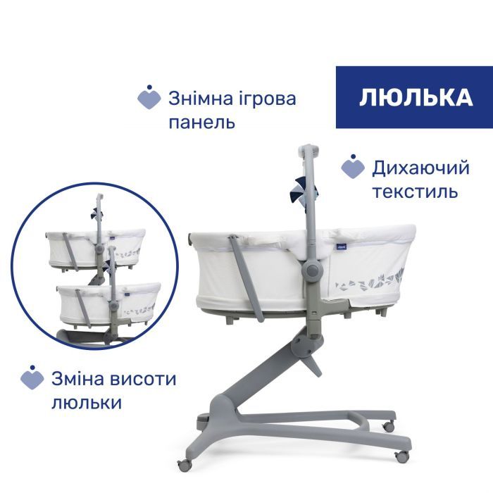 Кроватка Chicco Колиска для новонародженого 5 в 1 Baby Hug Pro, бі Фото 3
