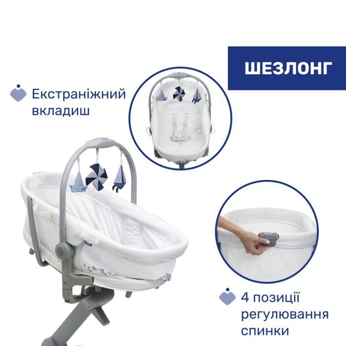 Кроватка Chicco Колиска для новонародженого 5 в 1 Baby Hug Pro, бі Фото 4