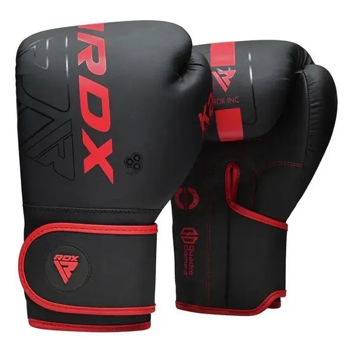 Боксерские перчатки RDX F6 Kara Matte Red 12 унцій Фото