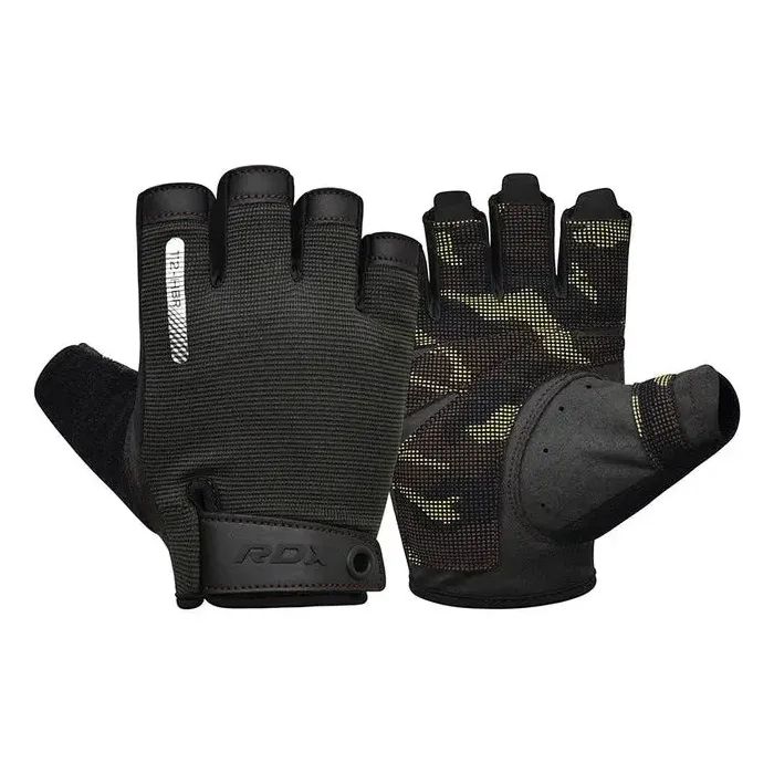 Перчатки для фитнеса RDX T2 Half Brown XL Фото