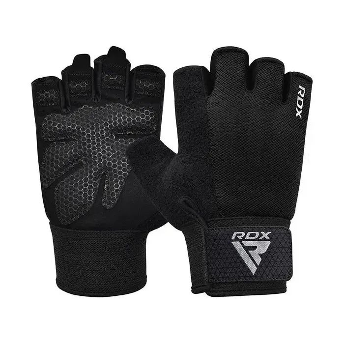 Перчатки для фитнеса RDX W1 Half Black Plus S Фото