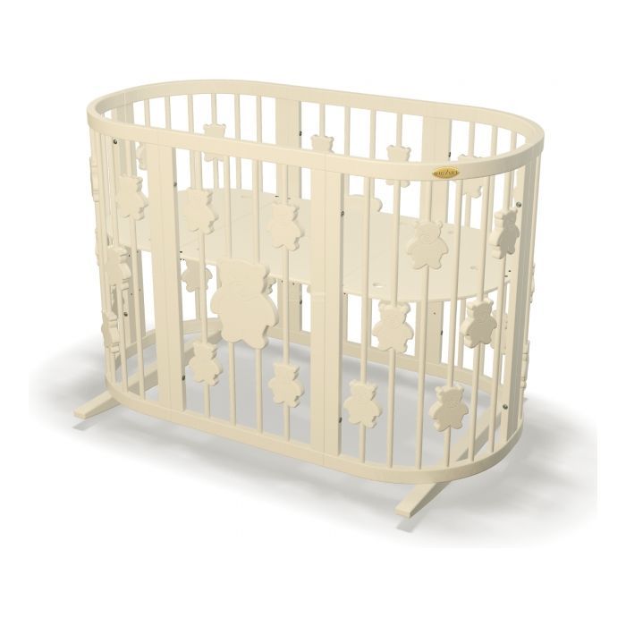 Кроватка Ingvart трансформер Smart Bed Round (72х72, 72х120, 72х168 Фото
