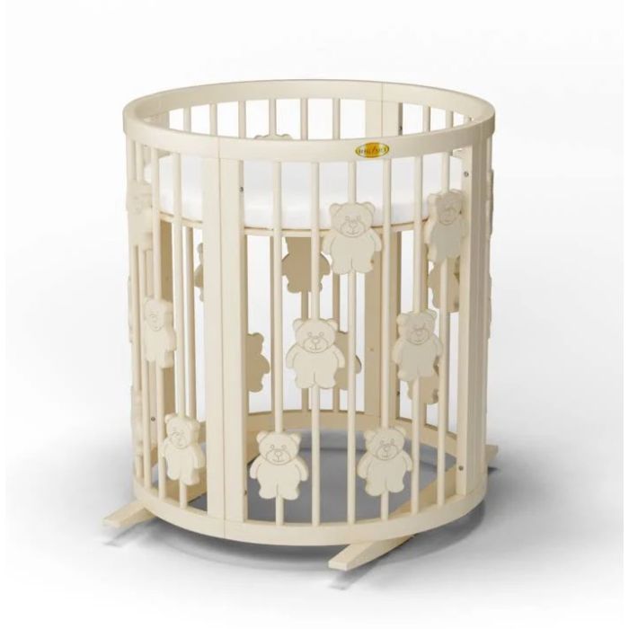 Кроватка Ingvart трансформер Smart Bed Round (72х72, 72х120, 72х168 Фото 1