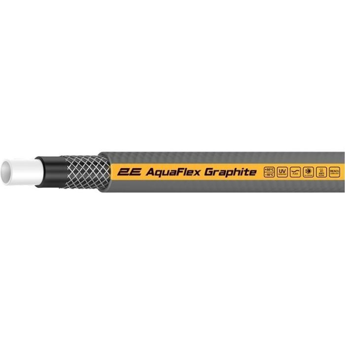 Поливочный шланг 2E AquaFlex Graphite 3/4", 20м, 4 слоя, 20бар -10+50° Фото 1