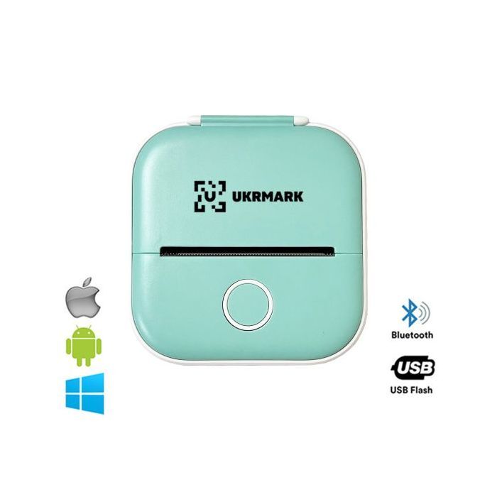 Принтер чеков UKRMARK P02GN Bluetooth, зеленый Фото