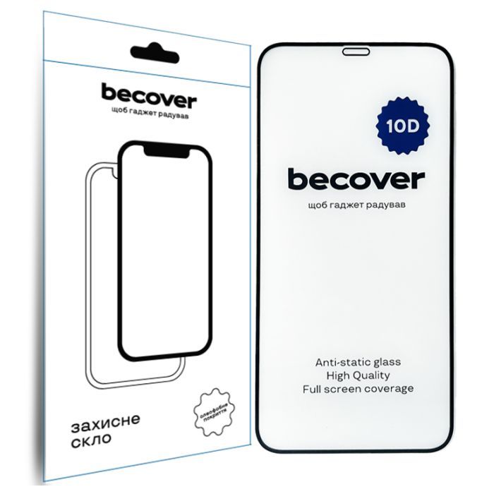 Стекло защитное BeCover Apple iPhone 11 10D Black Фото