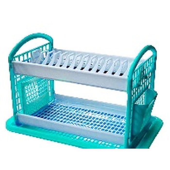 Сушилка для посуды Консенсус 2 яруси біла Фото