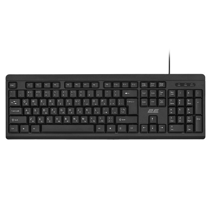 Комплект 2E MK401 USB UA Black Фото 1