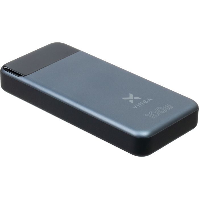 Батарея универсальная Vinga 30000 mAh 100W Display VA Grey (Li-Ion) Фото 3