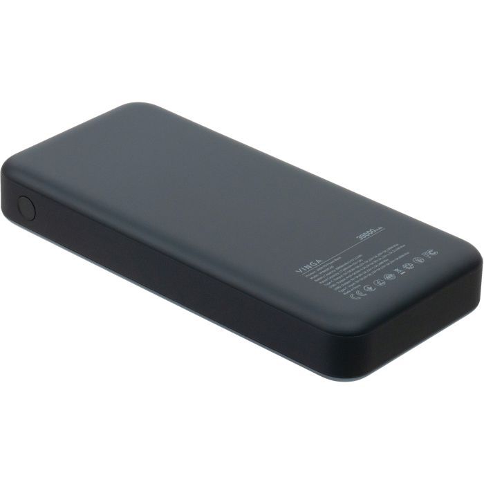 Батарея универсальная Vinga 30000 mAh 100W Display VA Grey (Li-Ion) Фото 4