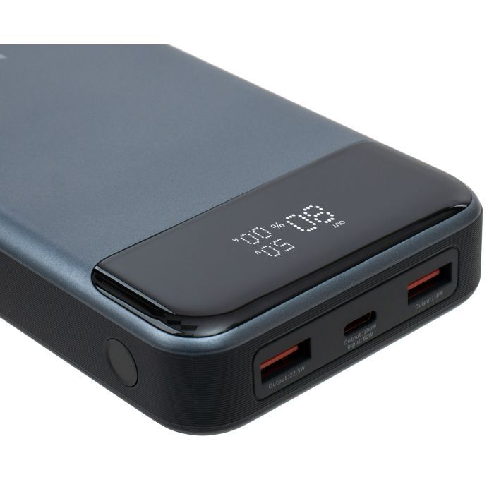 Батарея универсальная Vinga 30000 mAh 100W Display VA Grey (Li-Ion) Фото 6