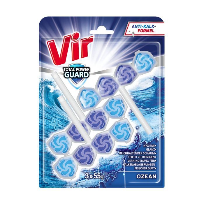 Туалетный блок Vir Total Power Guard Океан 3x55 г Фото