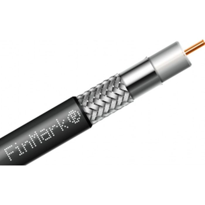 Кабель телевизионный FinMark RG-8-TC90 коаксиальный, black, 100м Фото